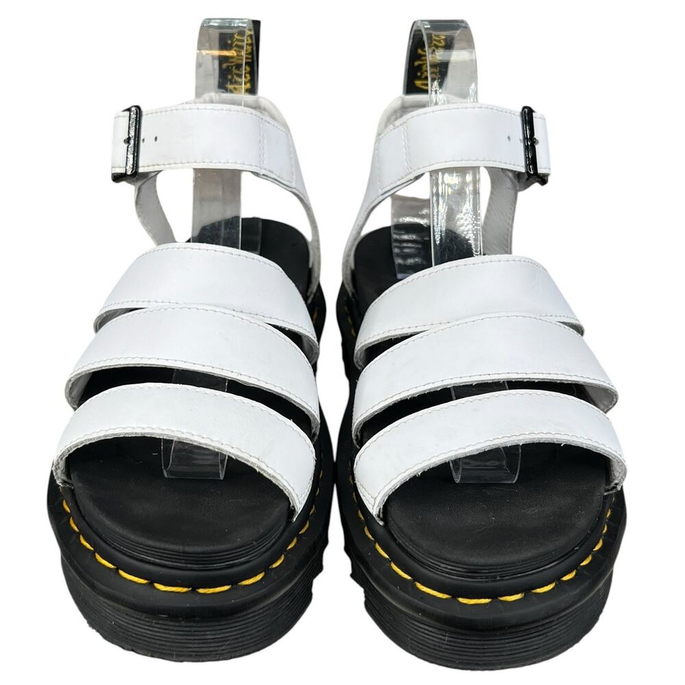 Dr. Martens Blaire White Leather Platform Sandal Size US 7 - Picture 7 of 10